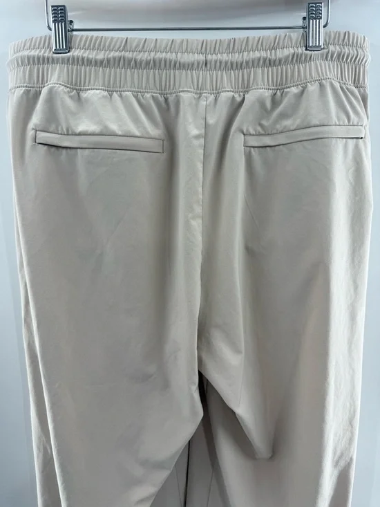 Athleta Avenue Wide Leg Crop Pant Relaxed Fit Lightweight Stretch Cream Size 12 - Picture 7 of 11